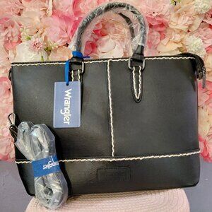 Wrangler Tote Bag for Women Top-handle Crossbody Bag with Removable Card Holder